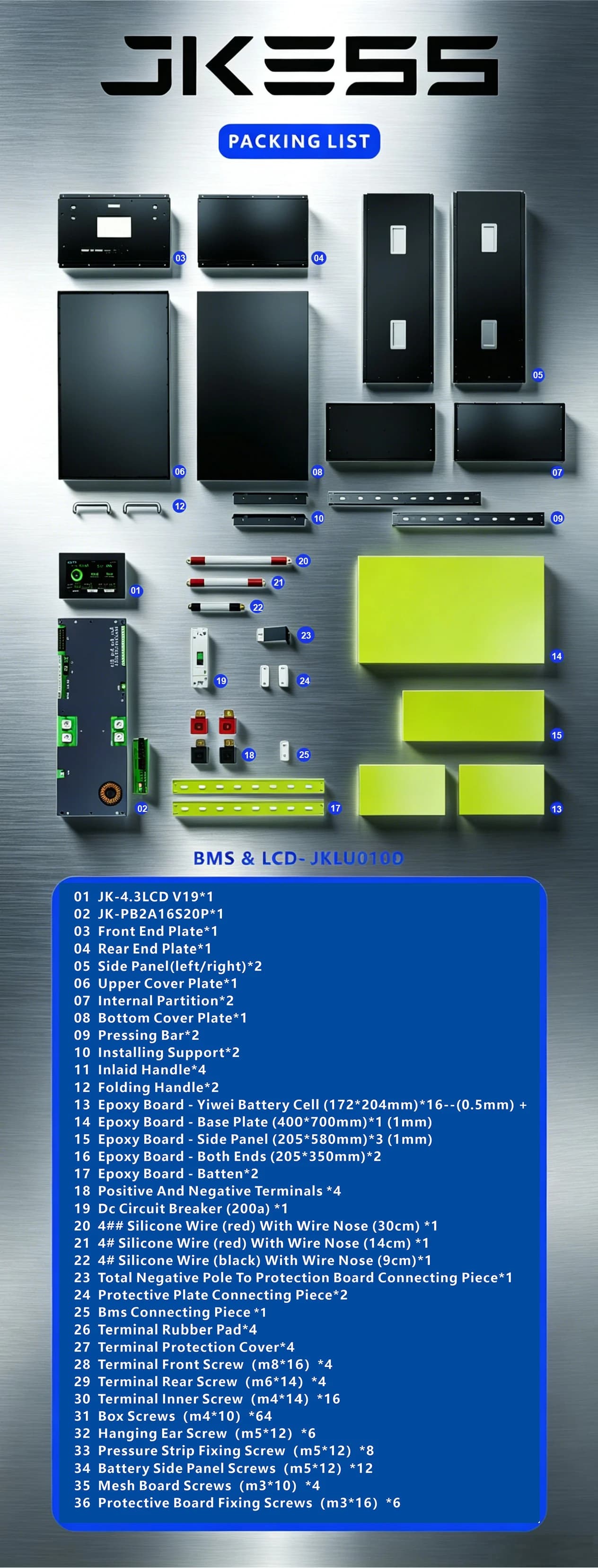 JKESS 6U Batteriegehäuse-Bausatz, Detailansicht 15