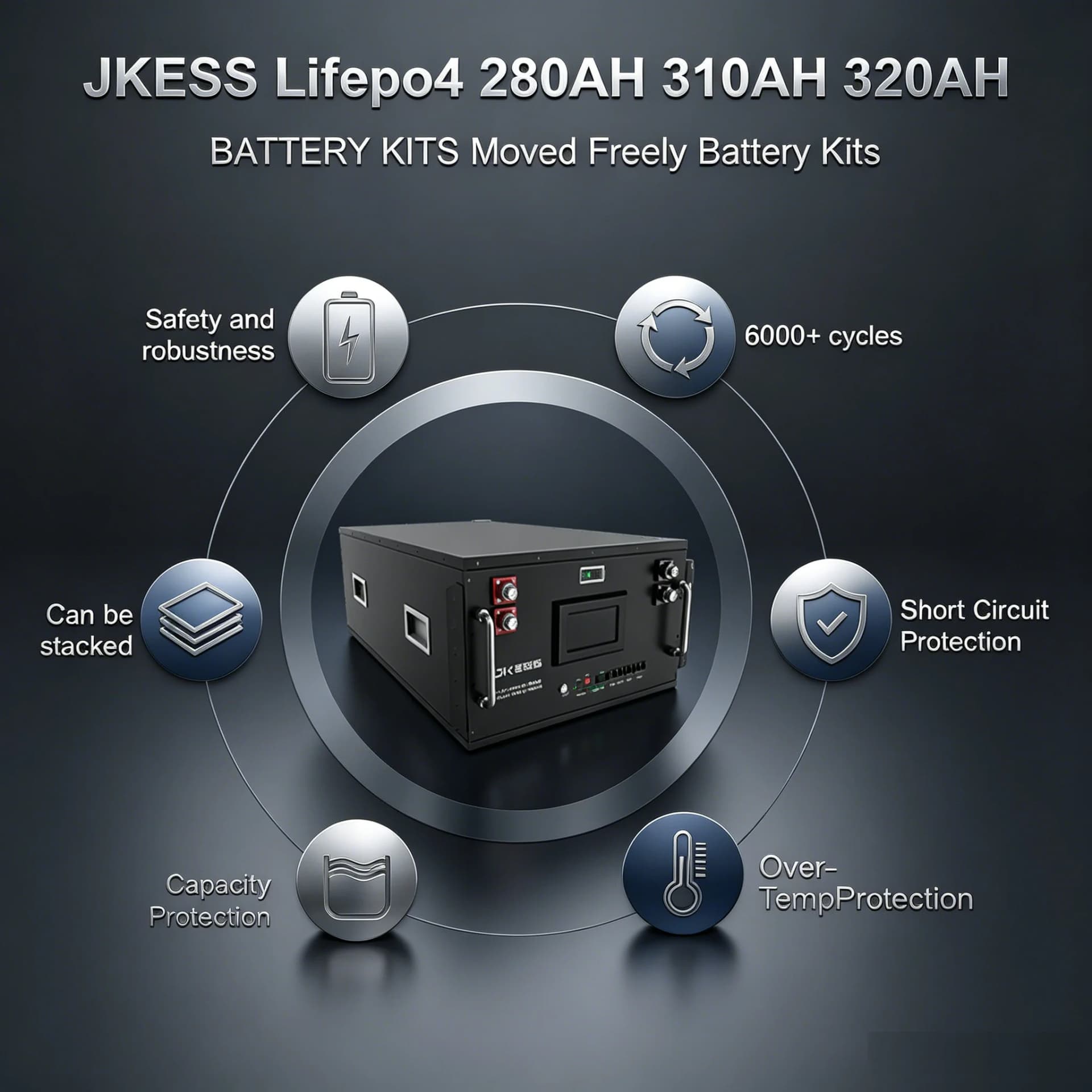 JKESS 6U Batteriegehäuse-Bausatz, Detailansicht 3