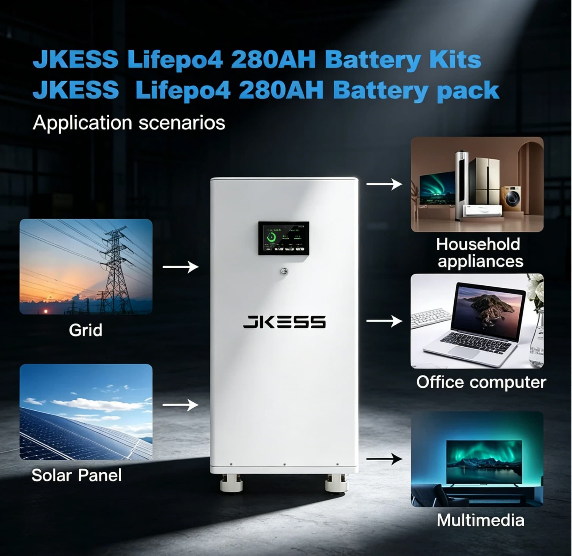 JKESS Batteriegehäuse-Bausatz mit Rollen, Detailansicht 2